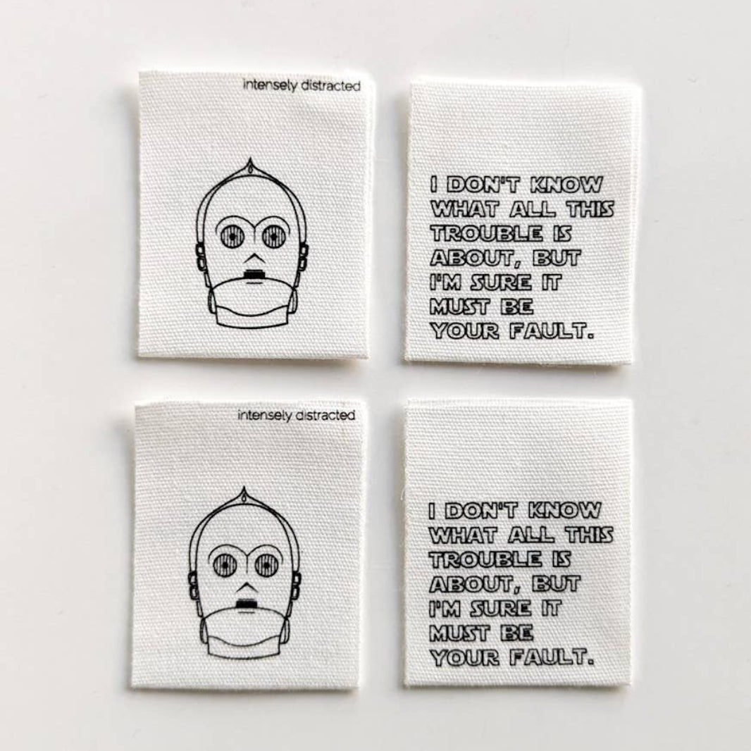 C3P0 Cotton Luxe Labels