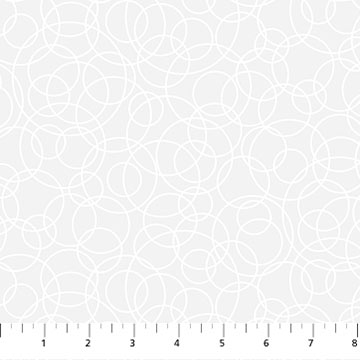 Basically B/W Tangled Circles - White