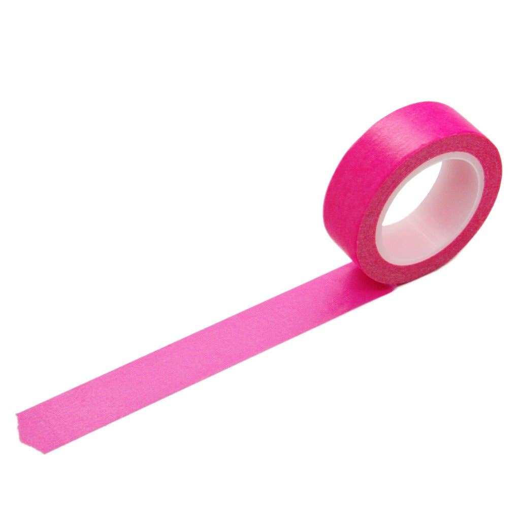 Solid Neon Pink Washi Tape