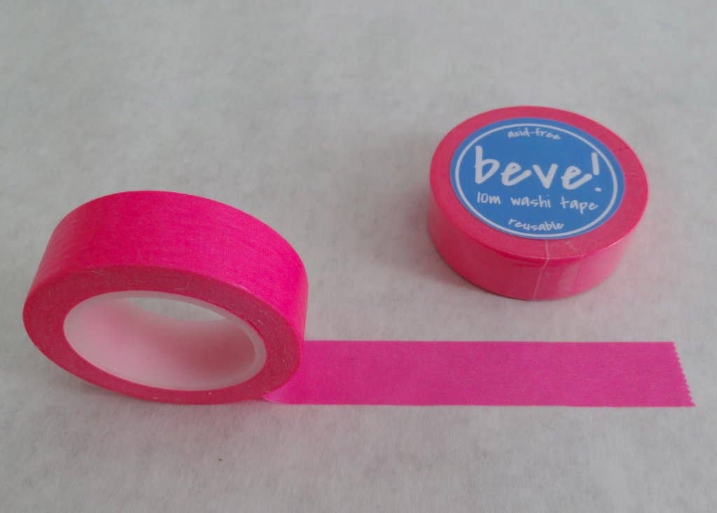 Solid Neon Pink Washi Tape