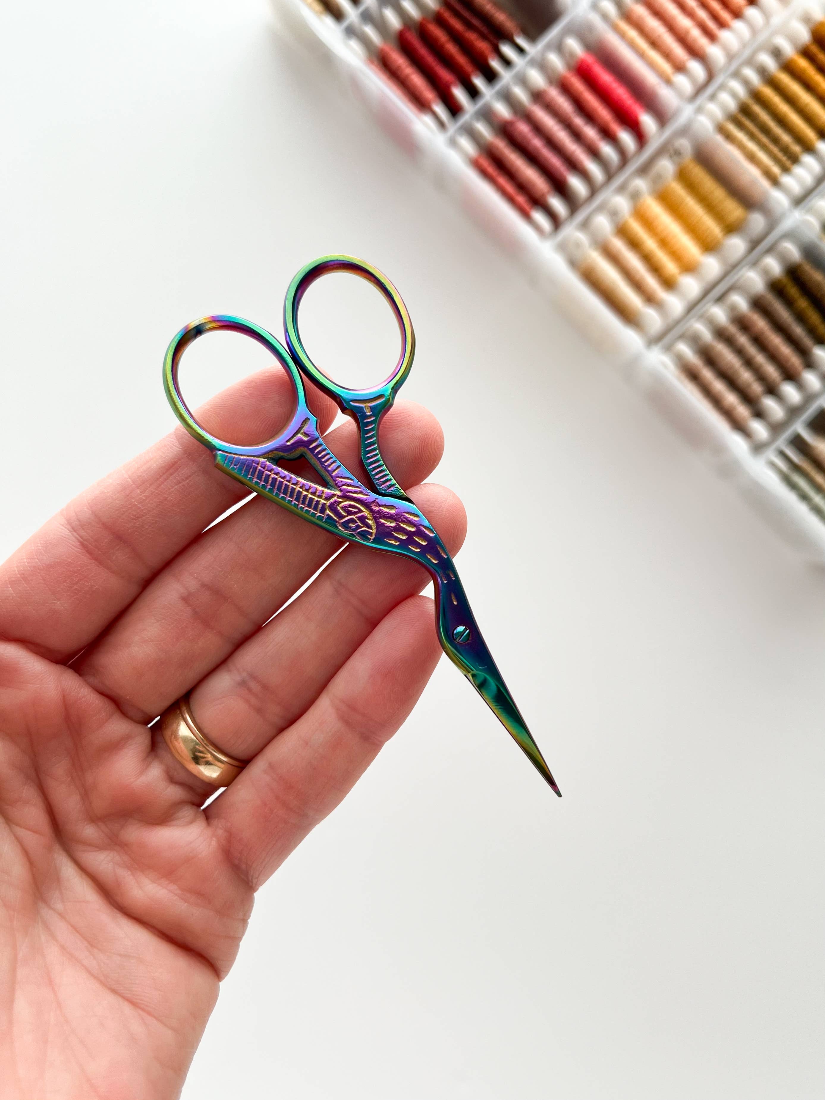 Stork Embroidery Scissors