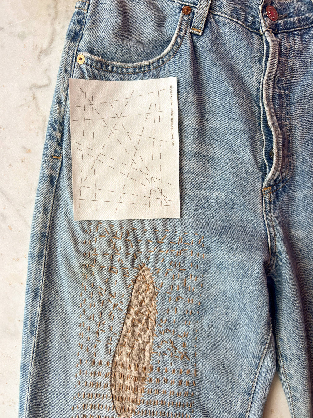 Angles - Minimal Mending + Embellishment Transfer