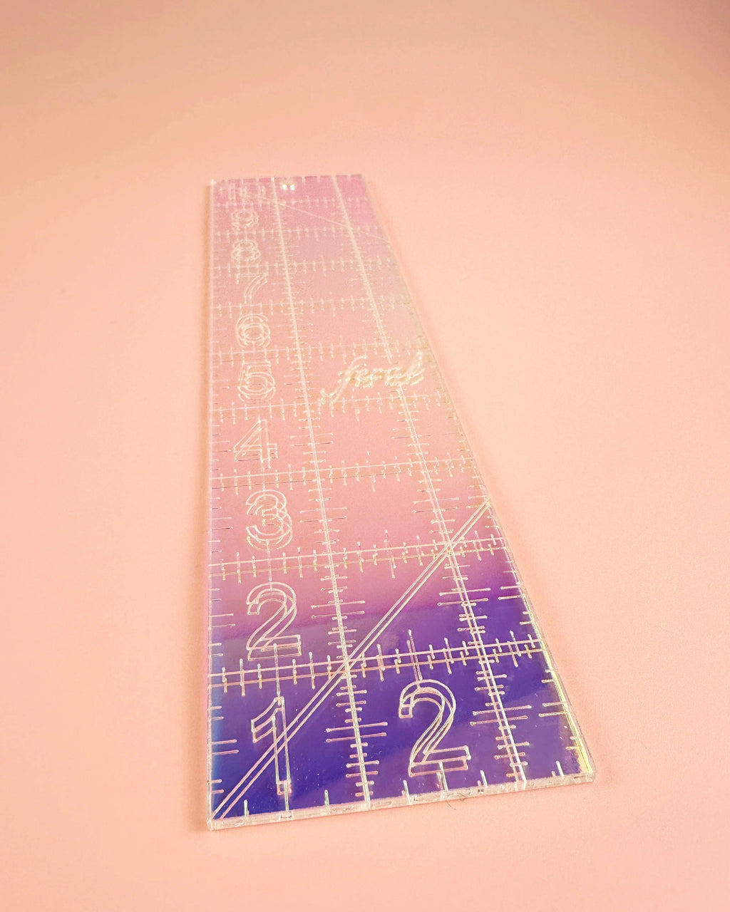 2.5" x 10" Quilting Ruler - Iridescent