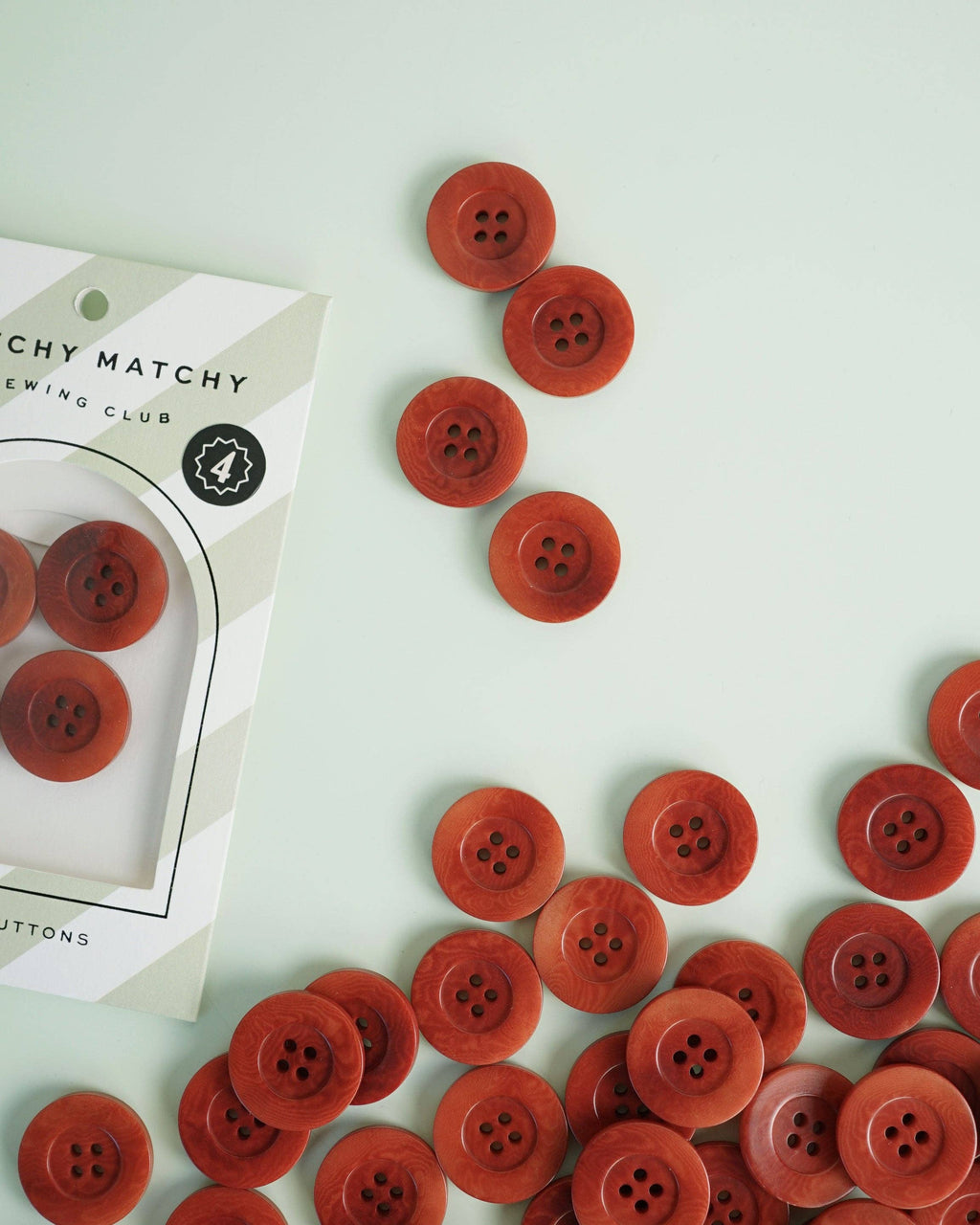 Amber 1" Corozo Buttons