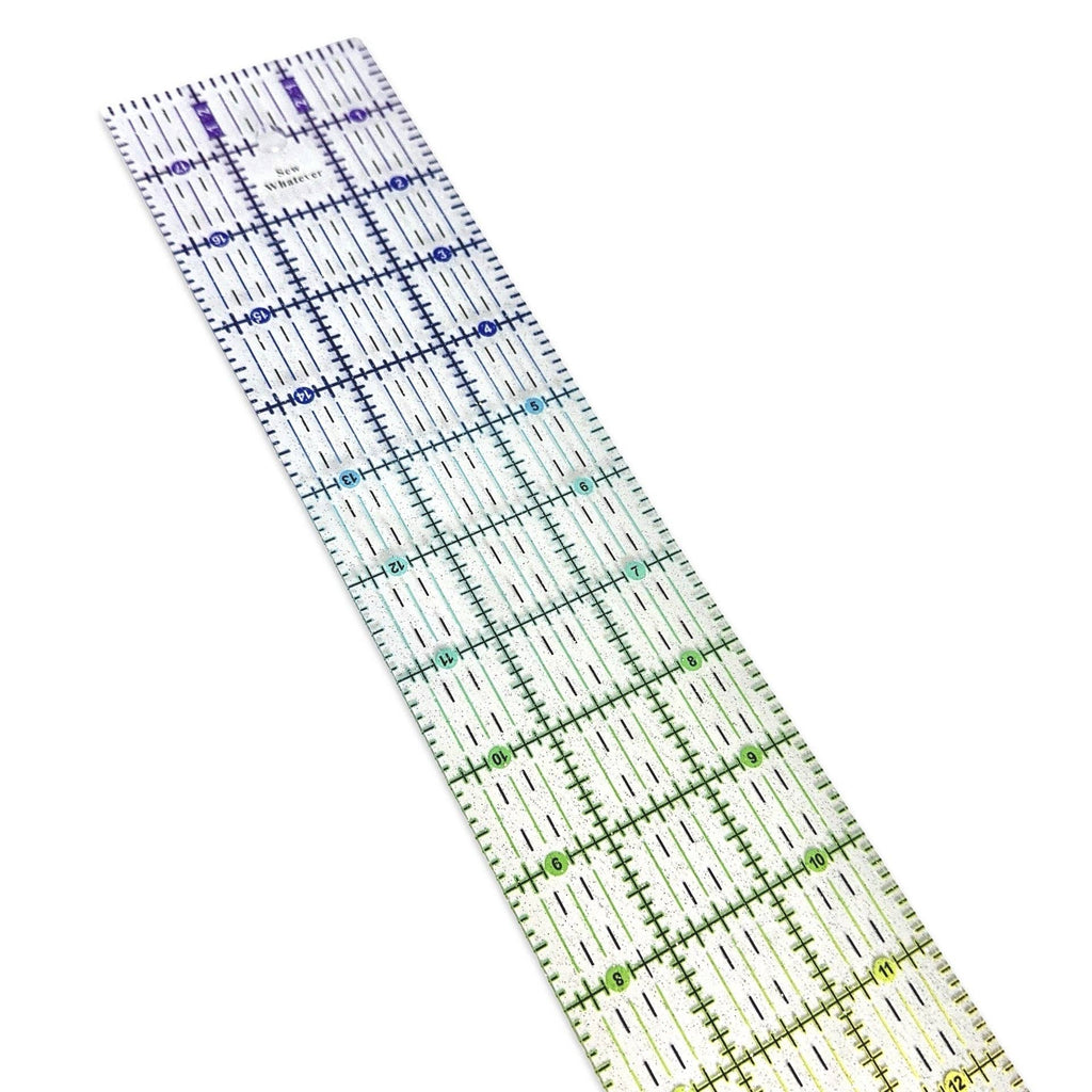 Rainbow Gradient Glitter Ruler 18” x 3”
