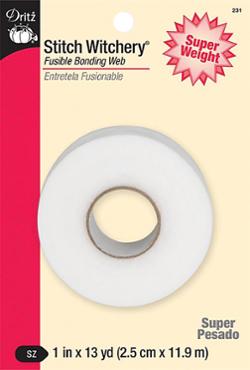 Dritz Stitch Witchery, 1 inch x 13 yards, Super White