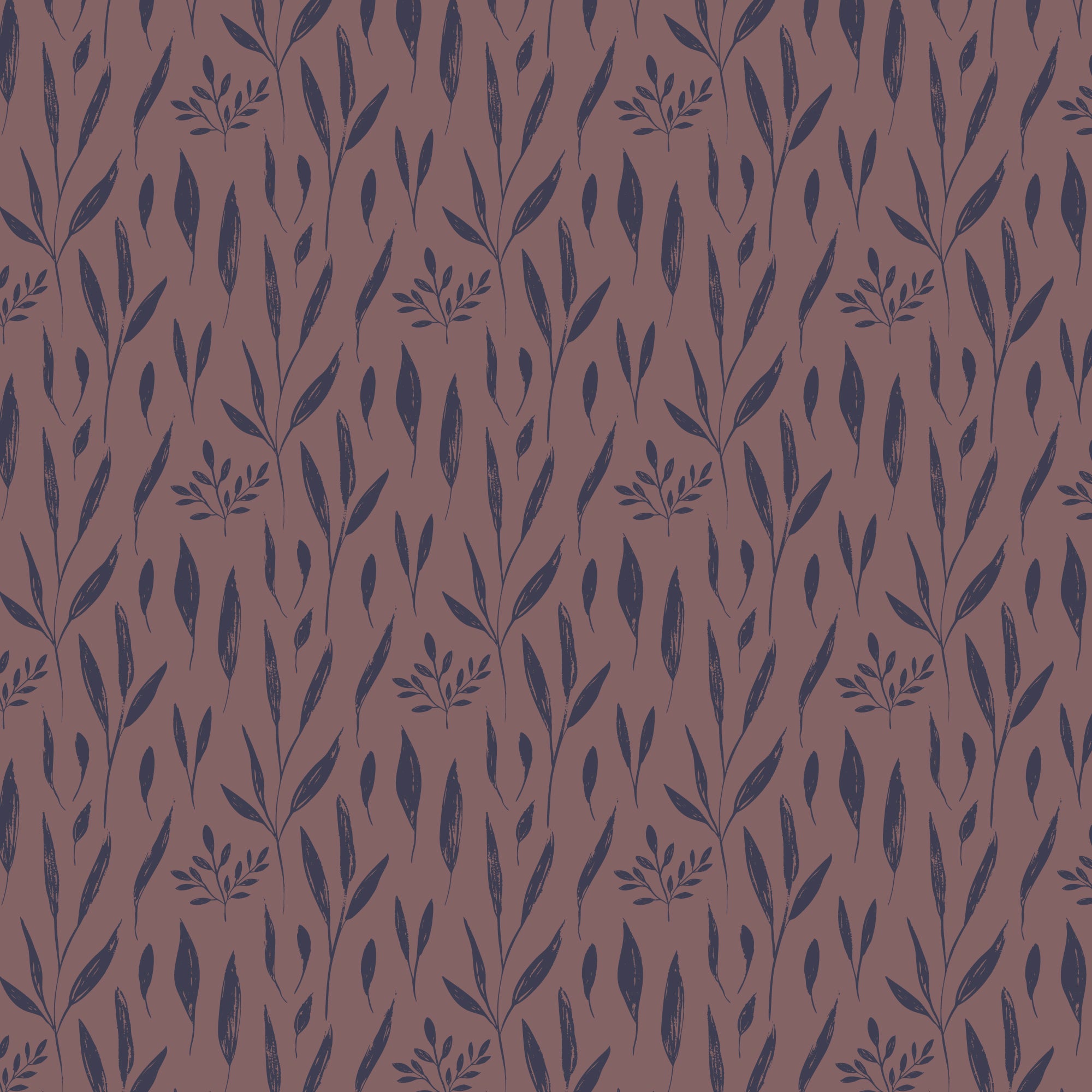 Whimsical Forest Floor Deep Dust Spring Red Bean