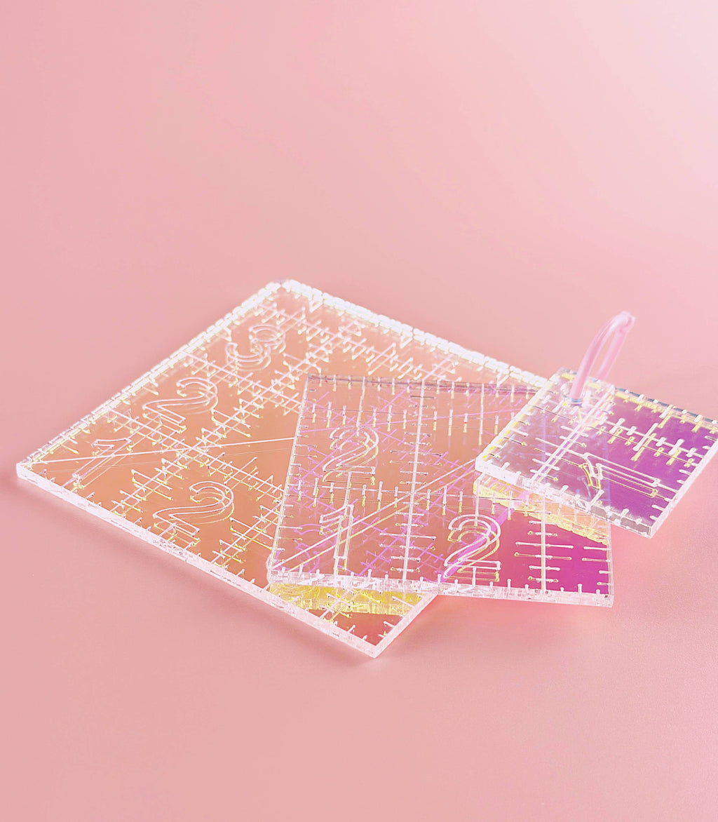 Mini Squares Set - Iridescent Quilting Rulers