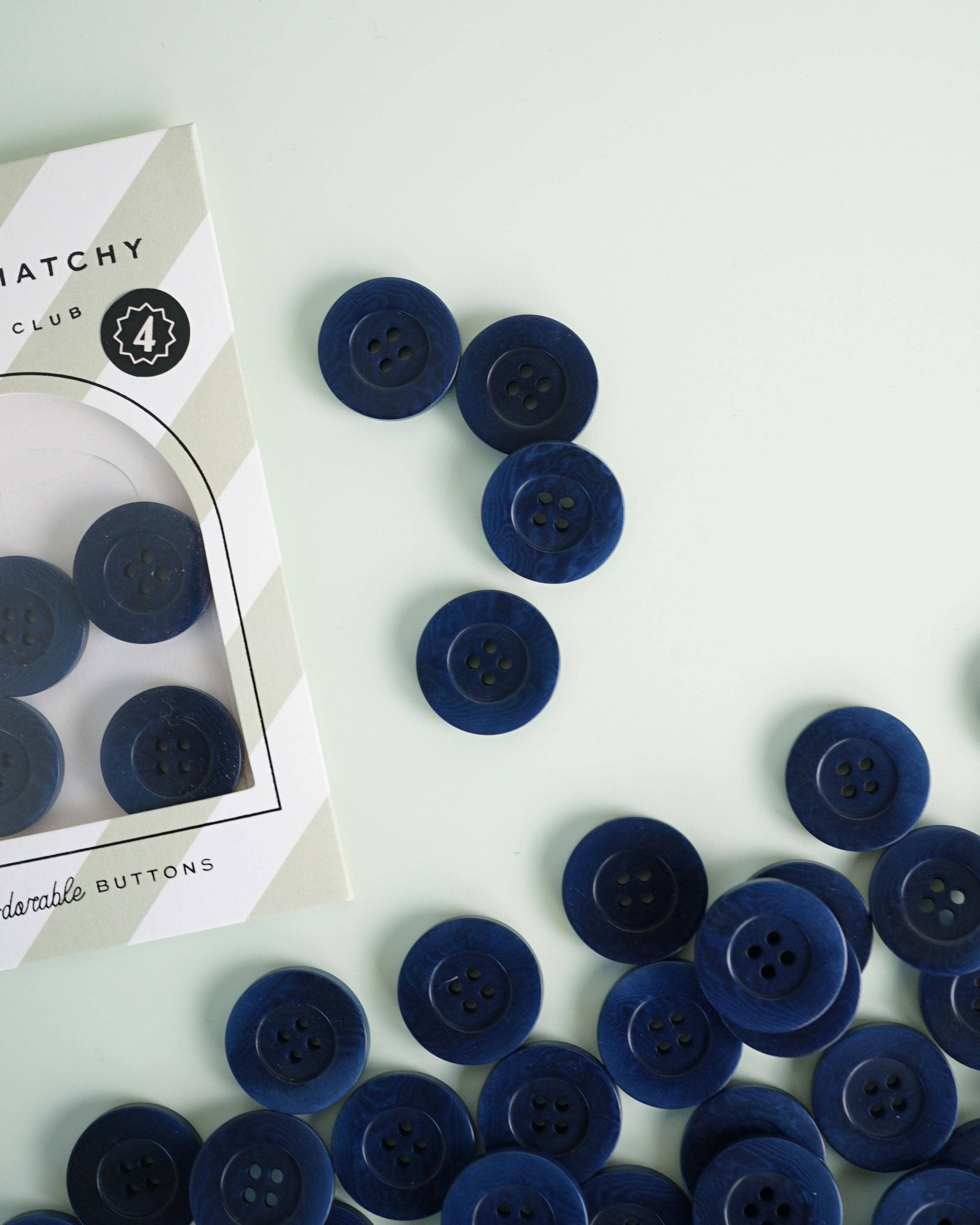 Midnight 1" Corozo Buttons