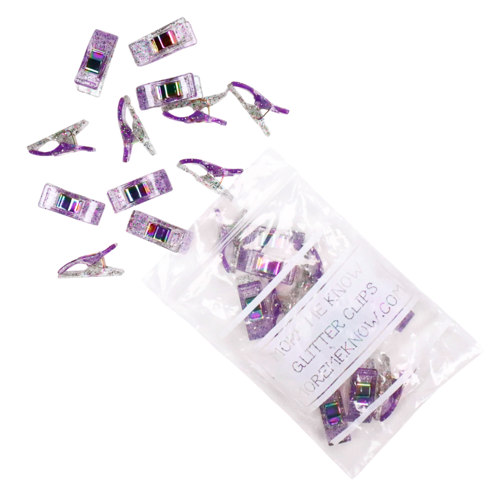 Wild Flower Glitter Clips Pack of 25