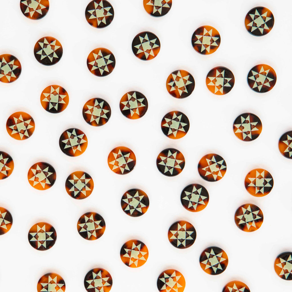 Buttons - Quilt Star Small 5/8"