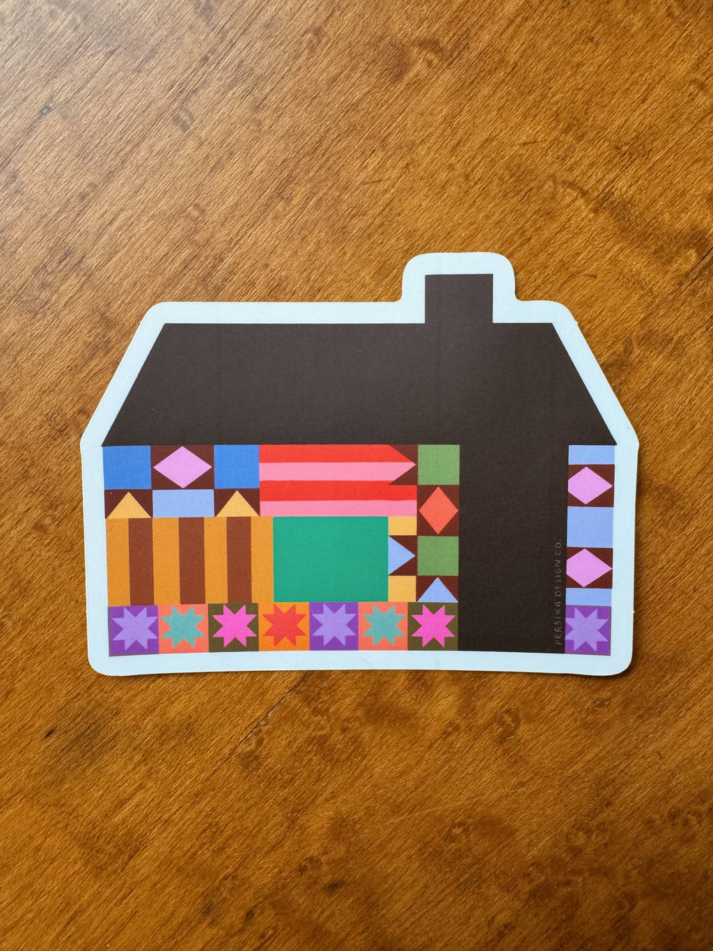 Quilt House Sticker 