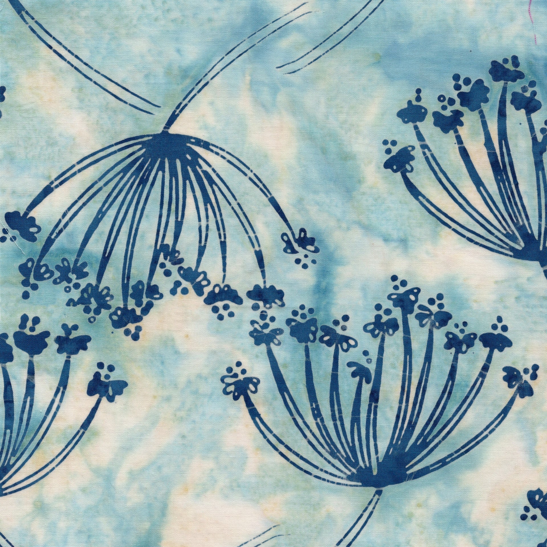 Meadow Brook Batik Queen Annes Lace Blue Heavenly