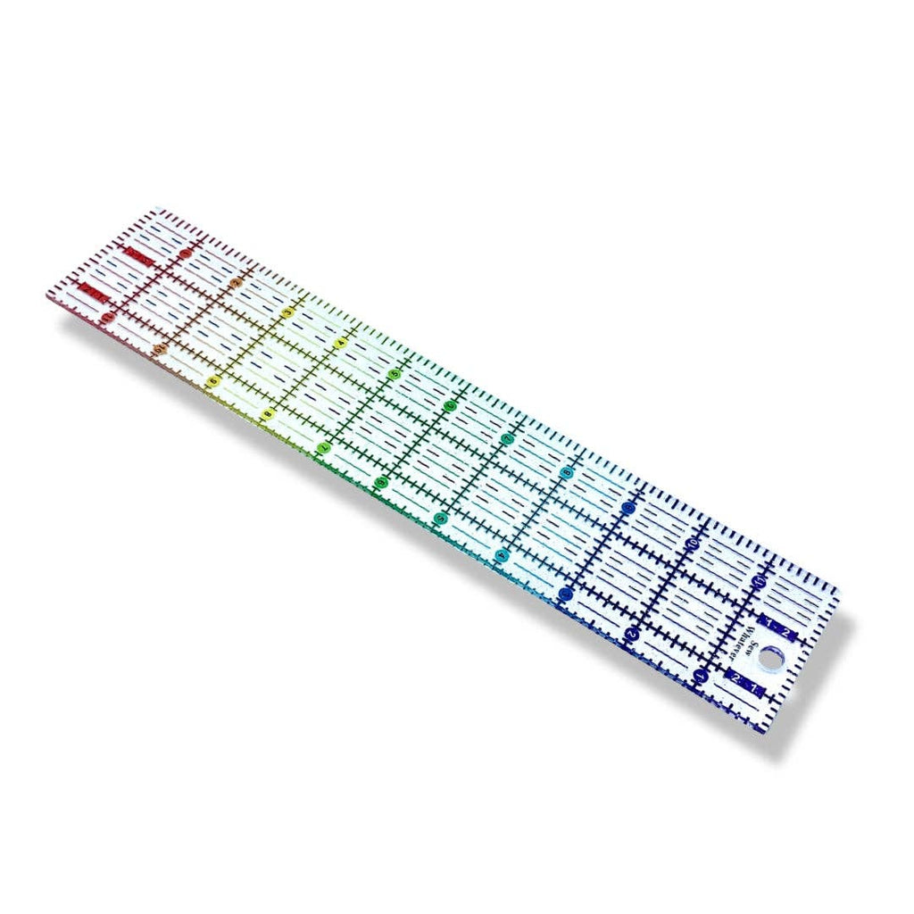 Rainbow Gradient Glitter - 12" x 2.5” Ruler