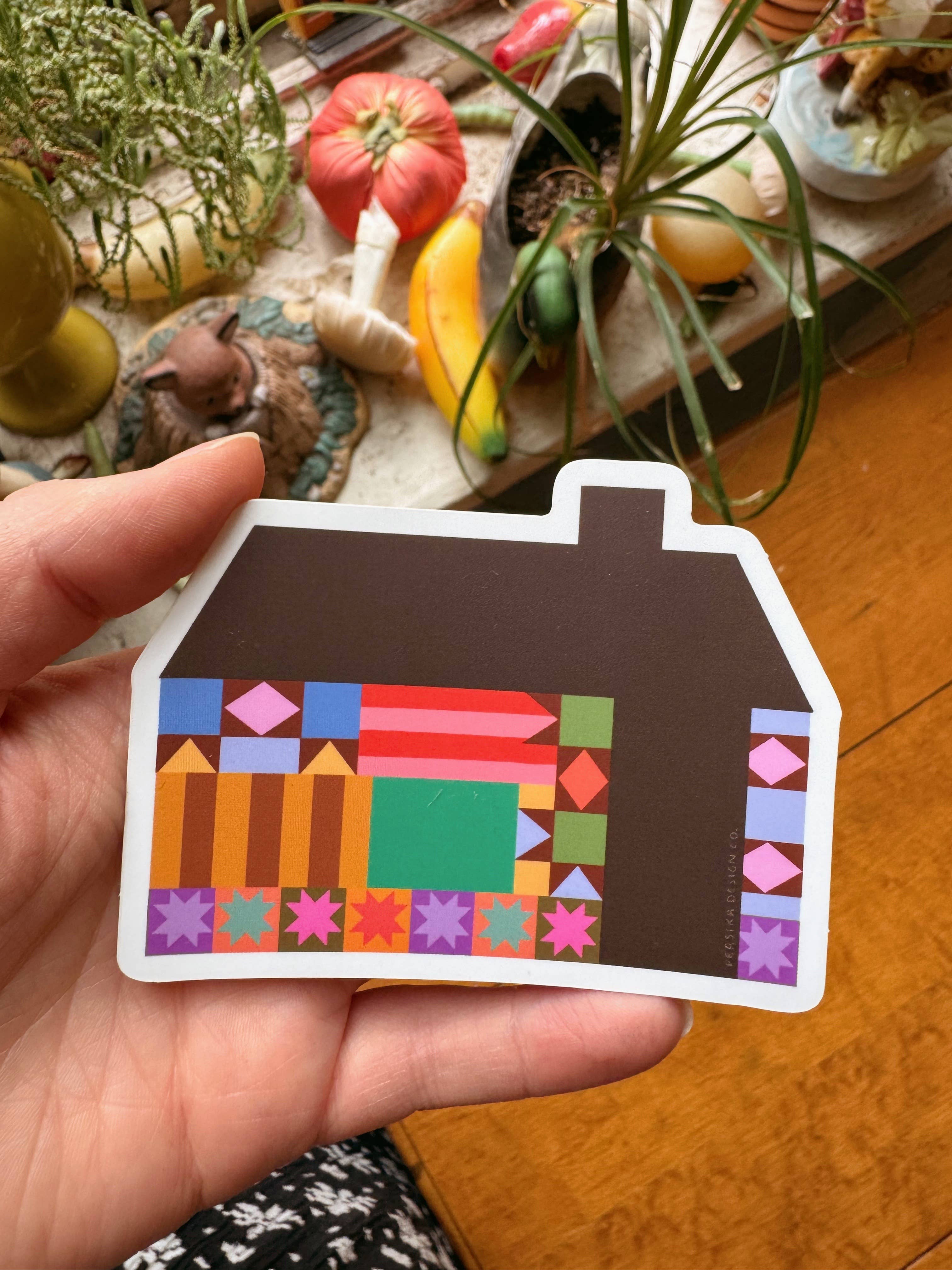 Quilt House Sticker 