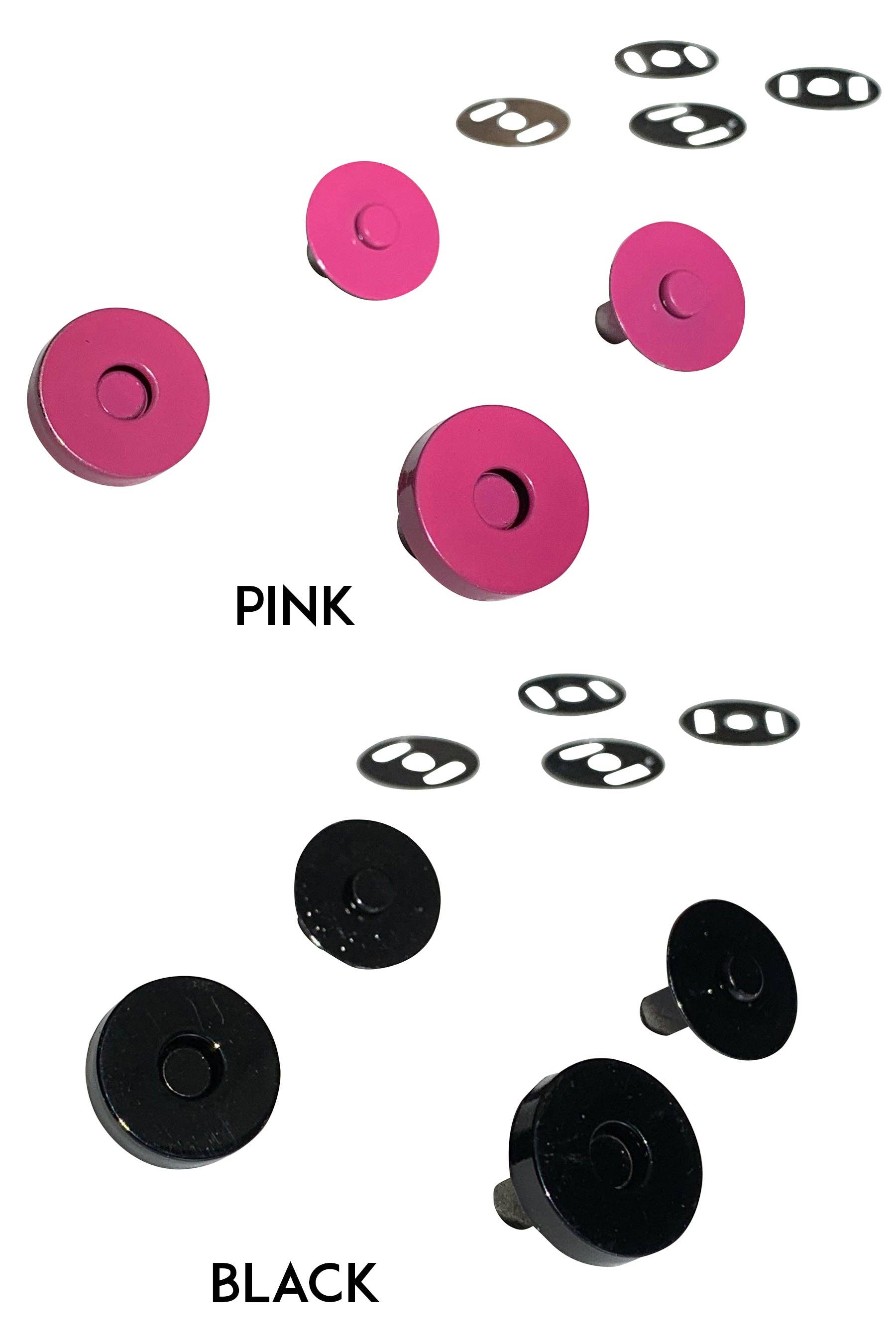 Colorful Magnetic Snaps - Black