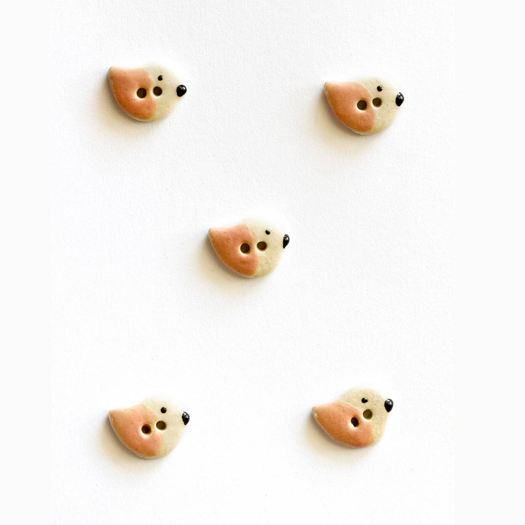 Pink Bird Buttons (L578)