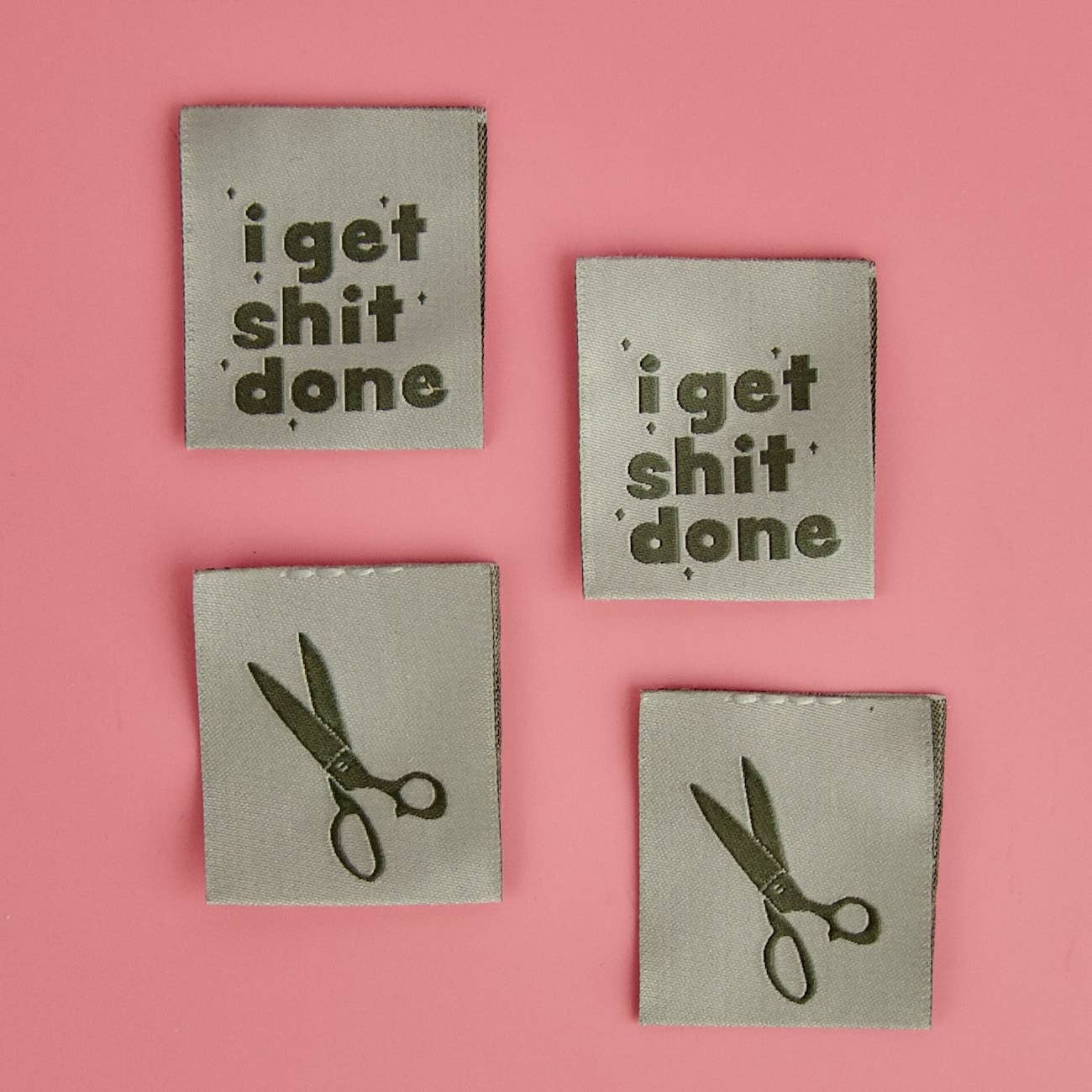 I Get Shit Done Sewing Labels 