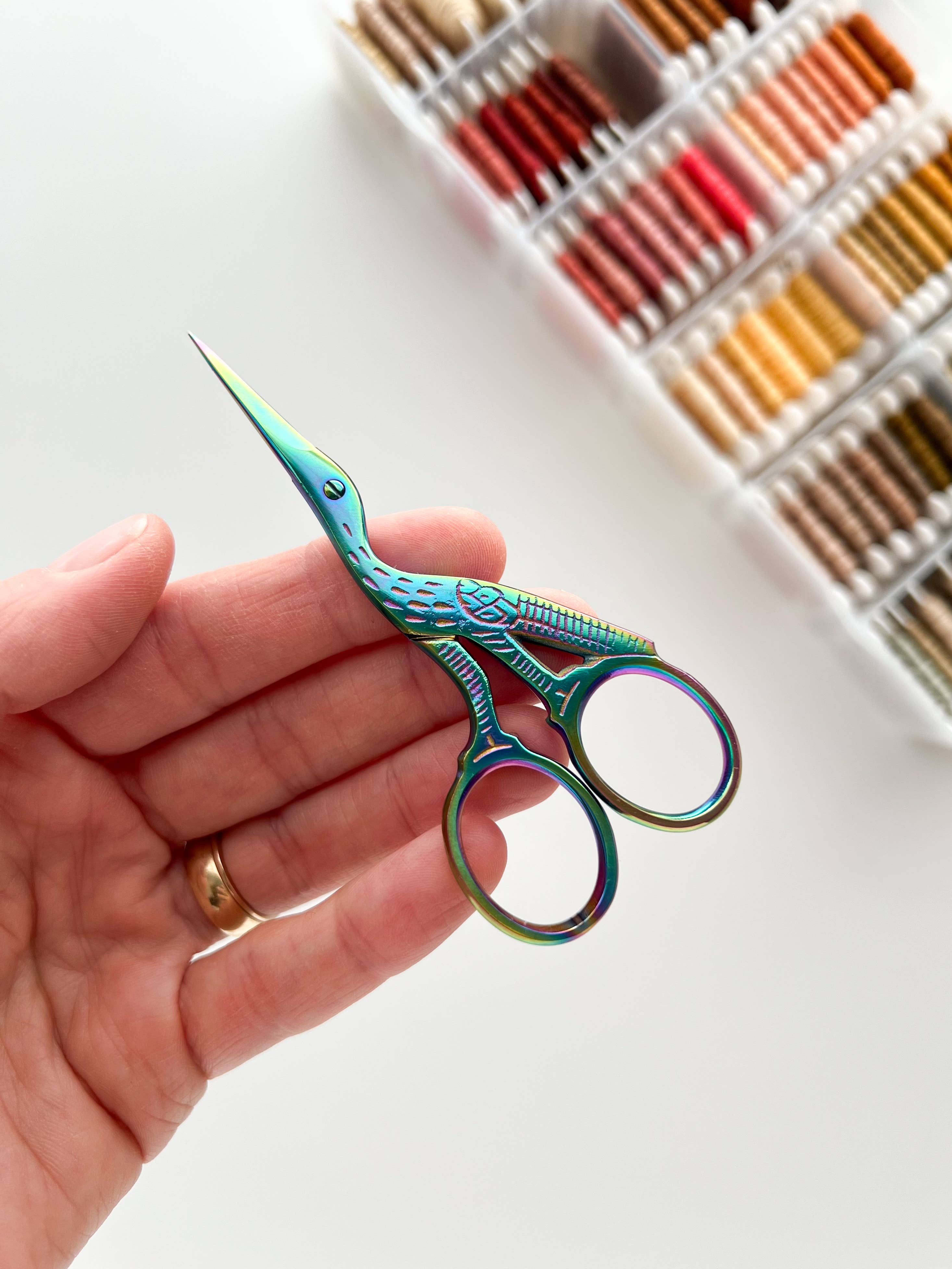 Stork Embroidery Scissors