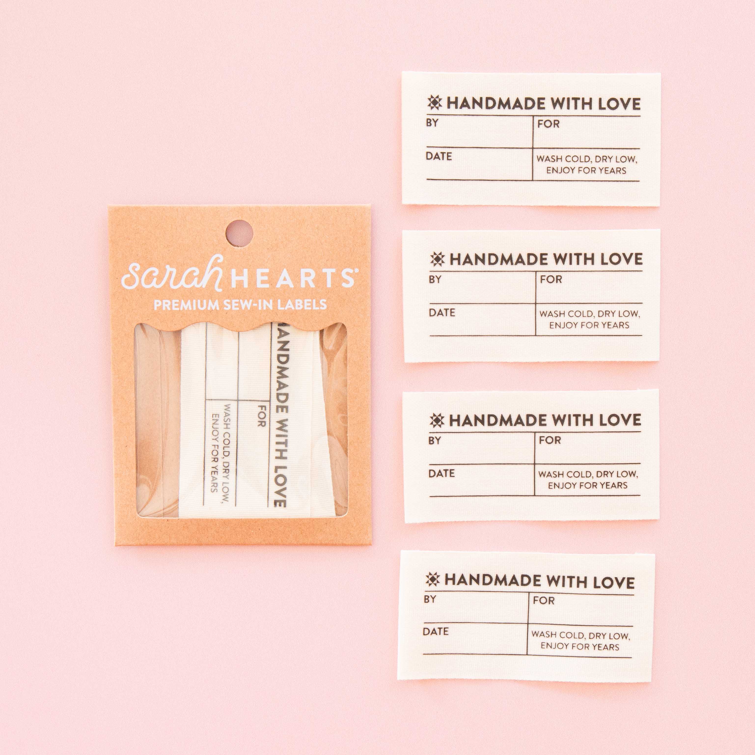 Handmade Organic Cotton Write-In Labels