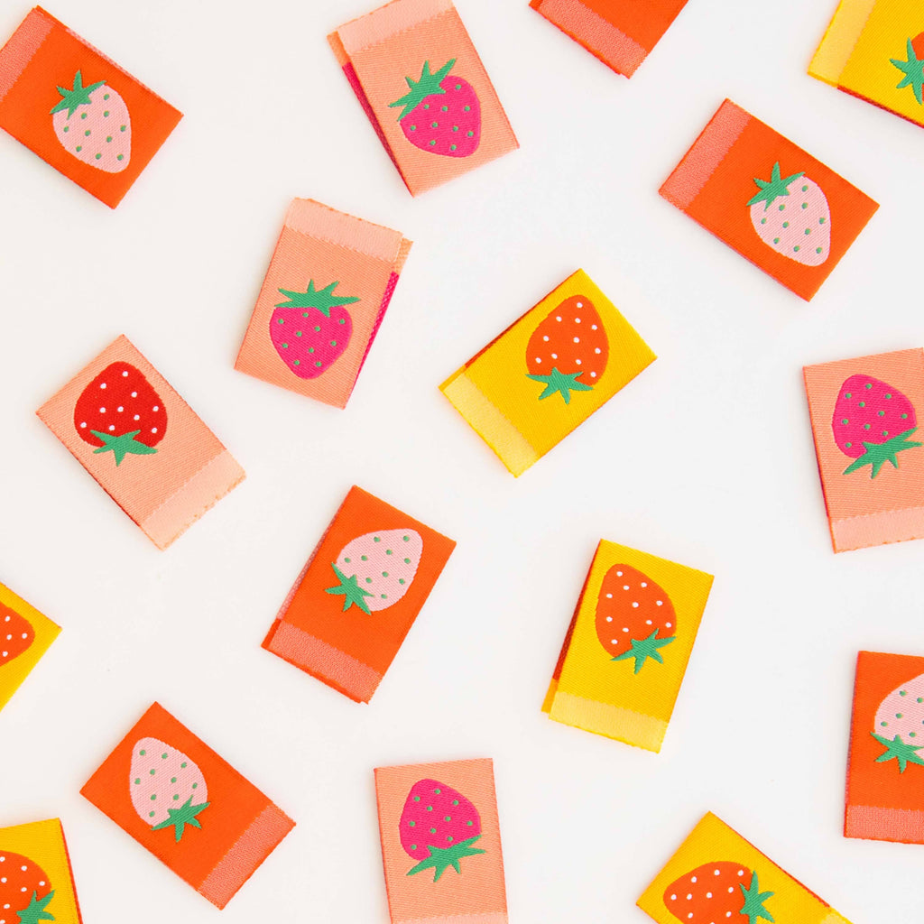 Strawberry Sewing Labels