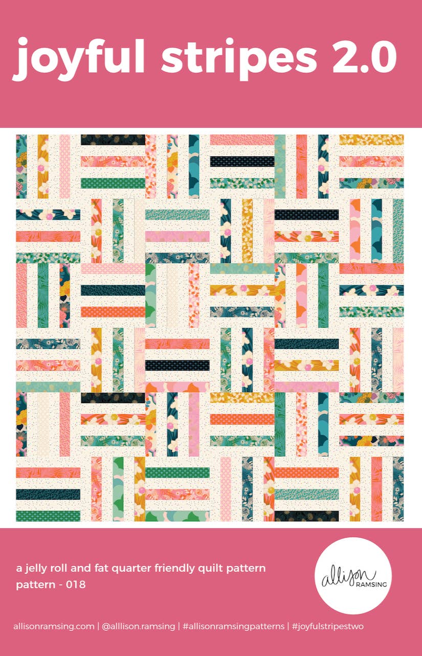 Joyful Stripes 2.0 Quilt Pattern (Print)