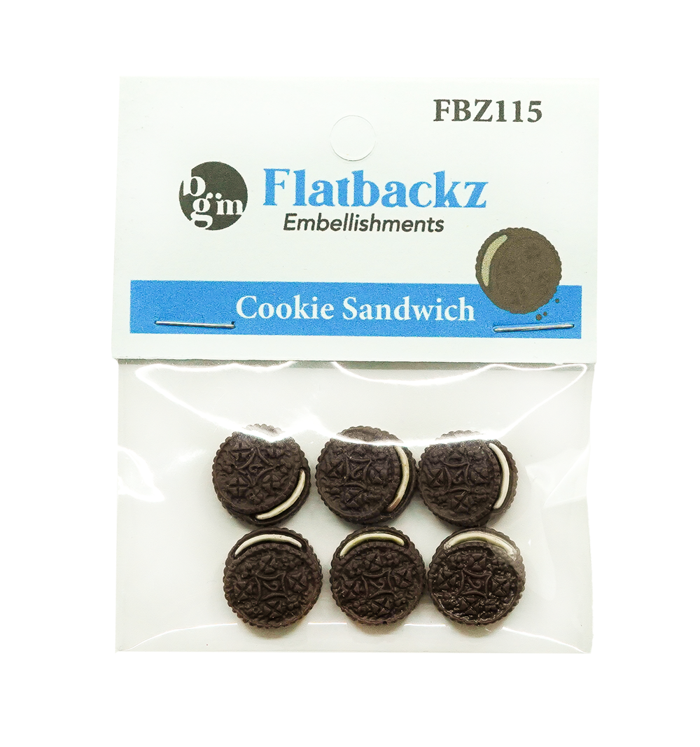 Cookie Sandwich Flat Backs Embellishment Set