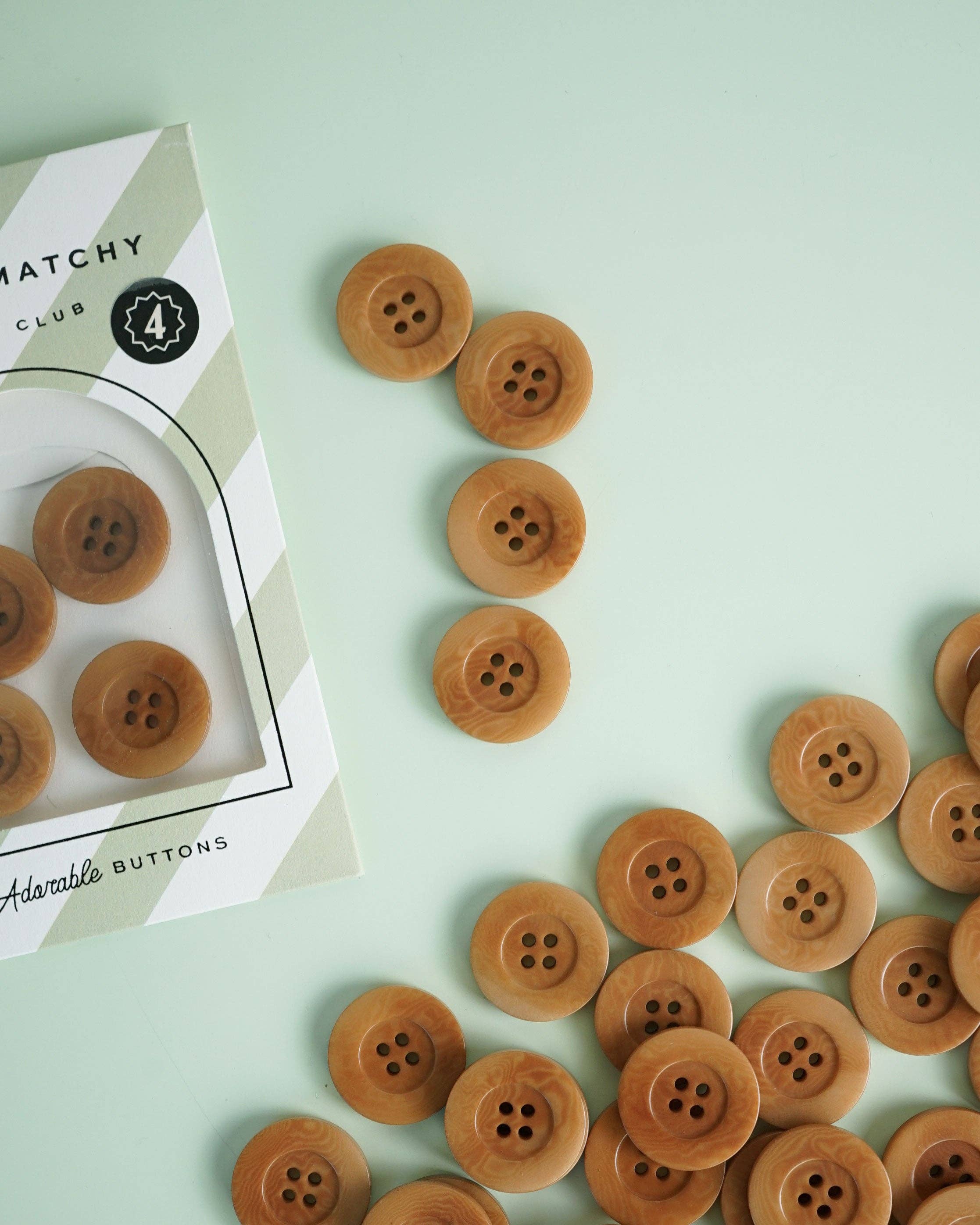 Caramel 1" Corozo Buttons