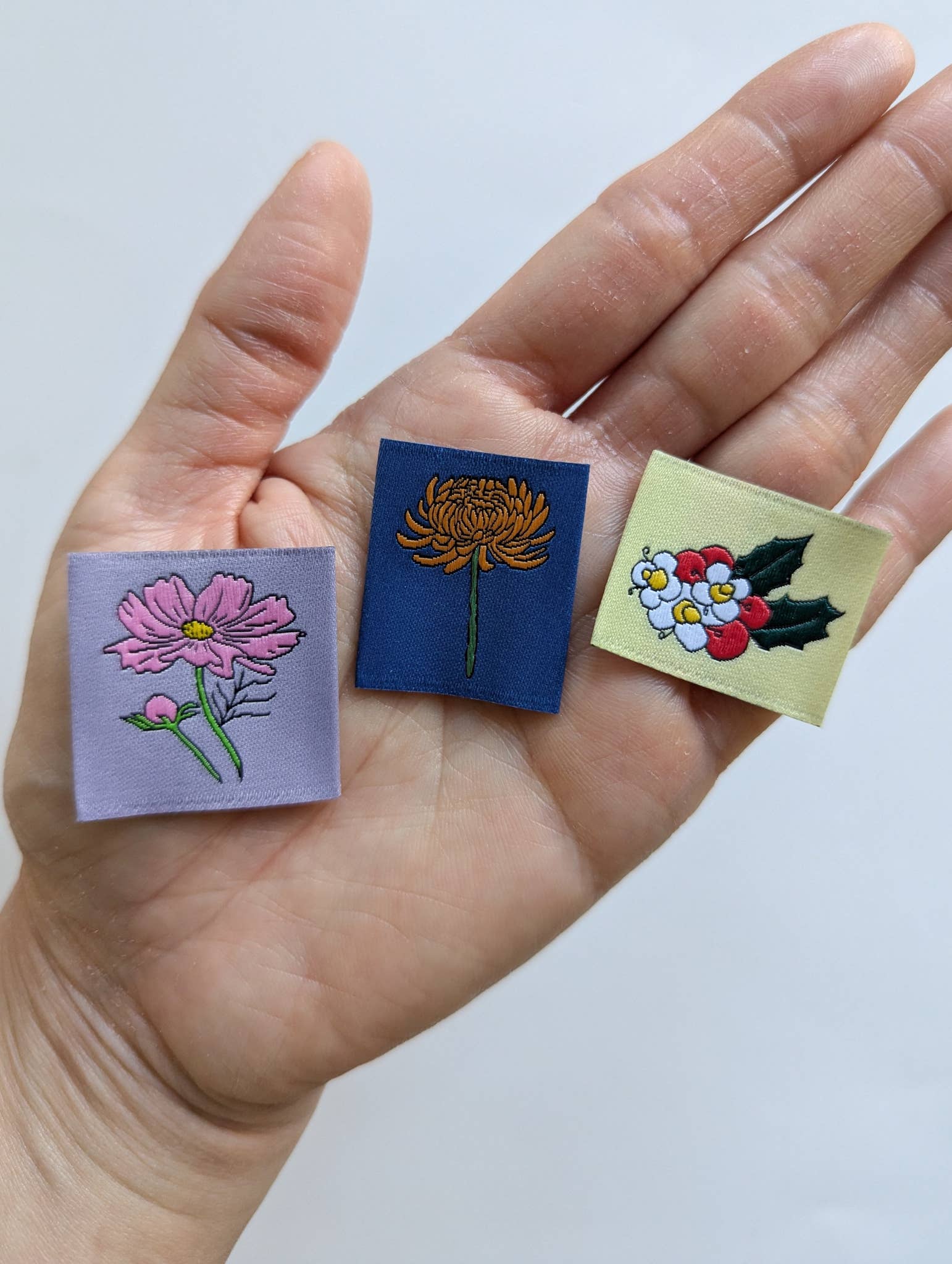 Birth Month Flower Labels