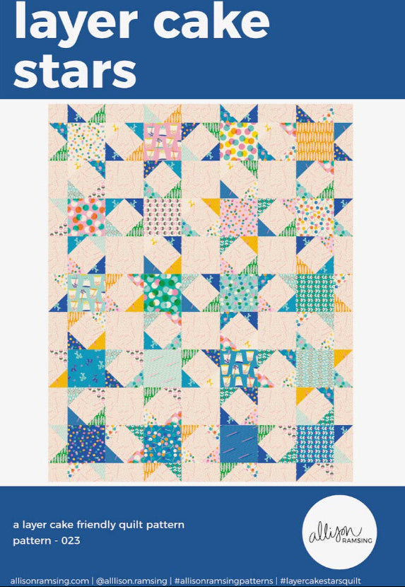 Layer Cake Stars Quilt Pattern (Print)