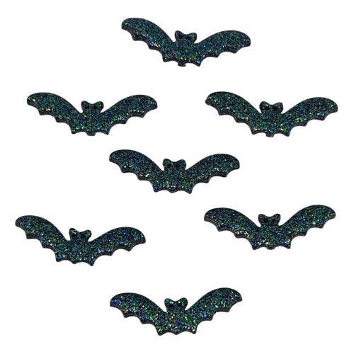 Glitter Bat Buttons