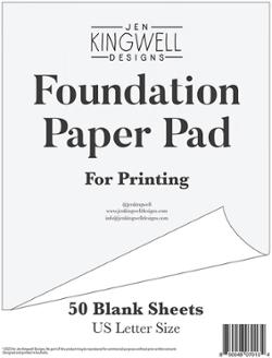 Blank Foundation Paper - 50 Sheets [JKD 0134]