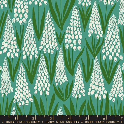 Ruby Star Endpaper Muscari - Watercress