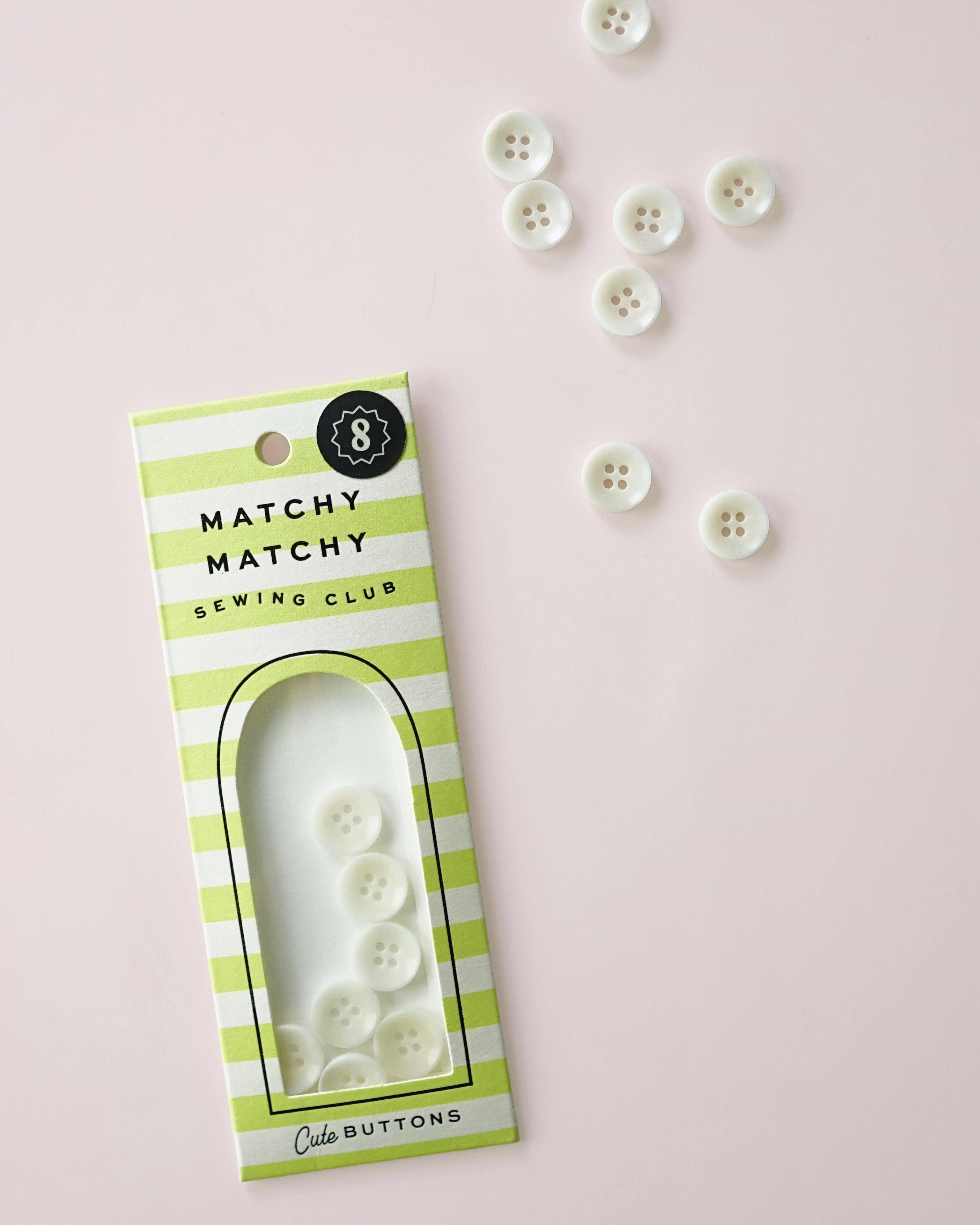 Milk 1/2" Corozo Buttons
