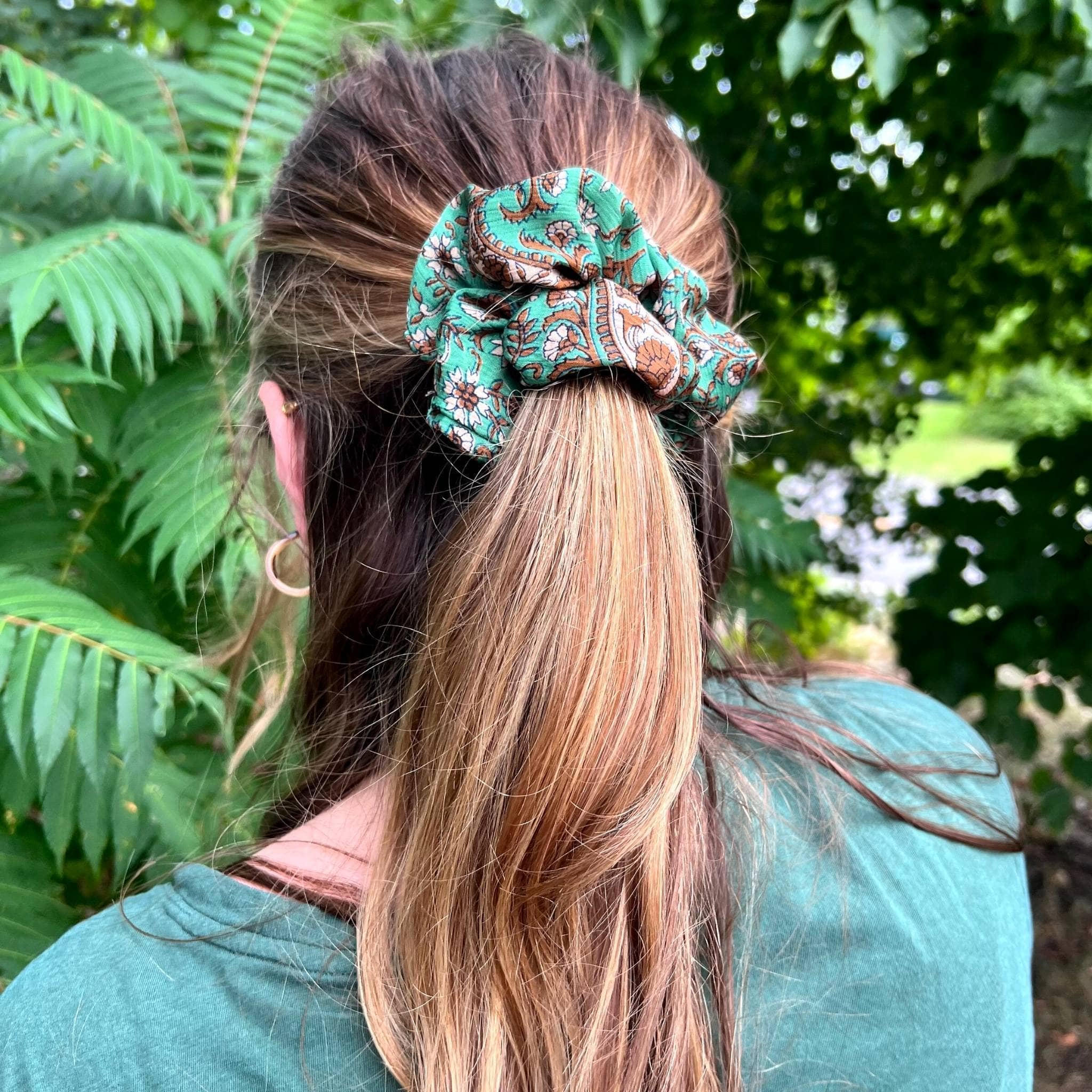 Reclaimed Sari Scrunchies 5-Pack