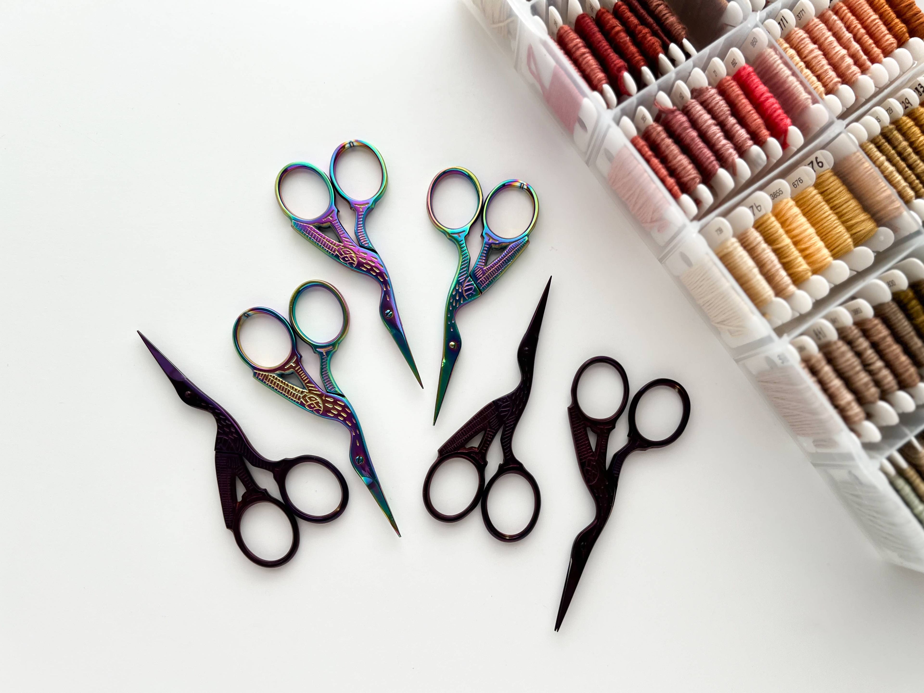 Stork Embroidery Scissors