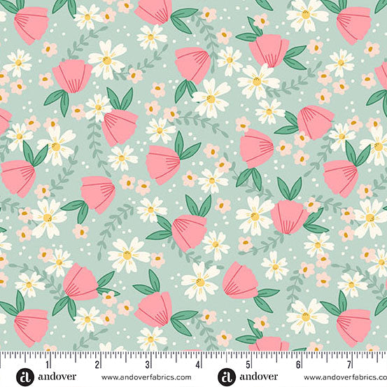 Bloom and Sew by Amy Latta / Blooming Bouquet Sky