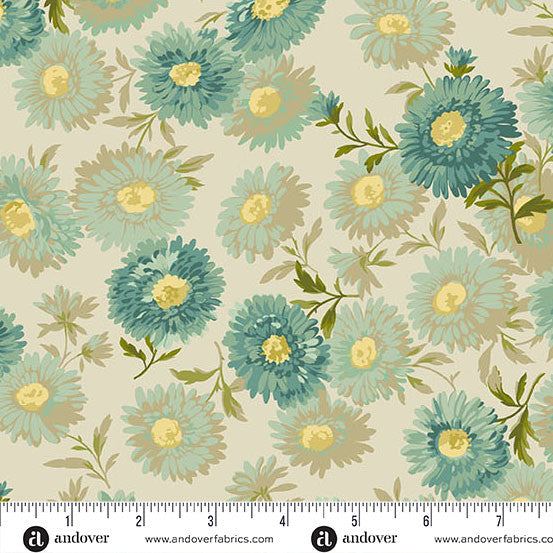 Chrysanthemum by Laundry Basket Quilts / Jade
