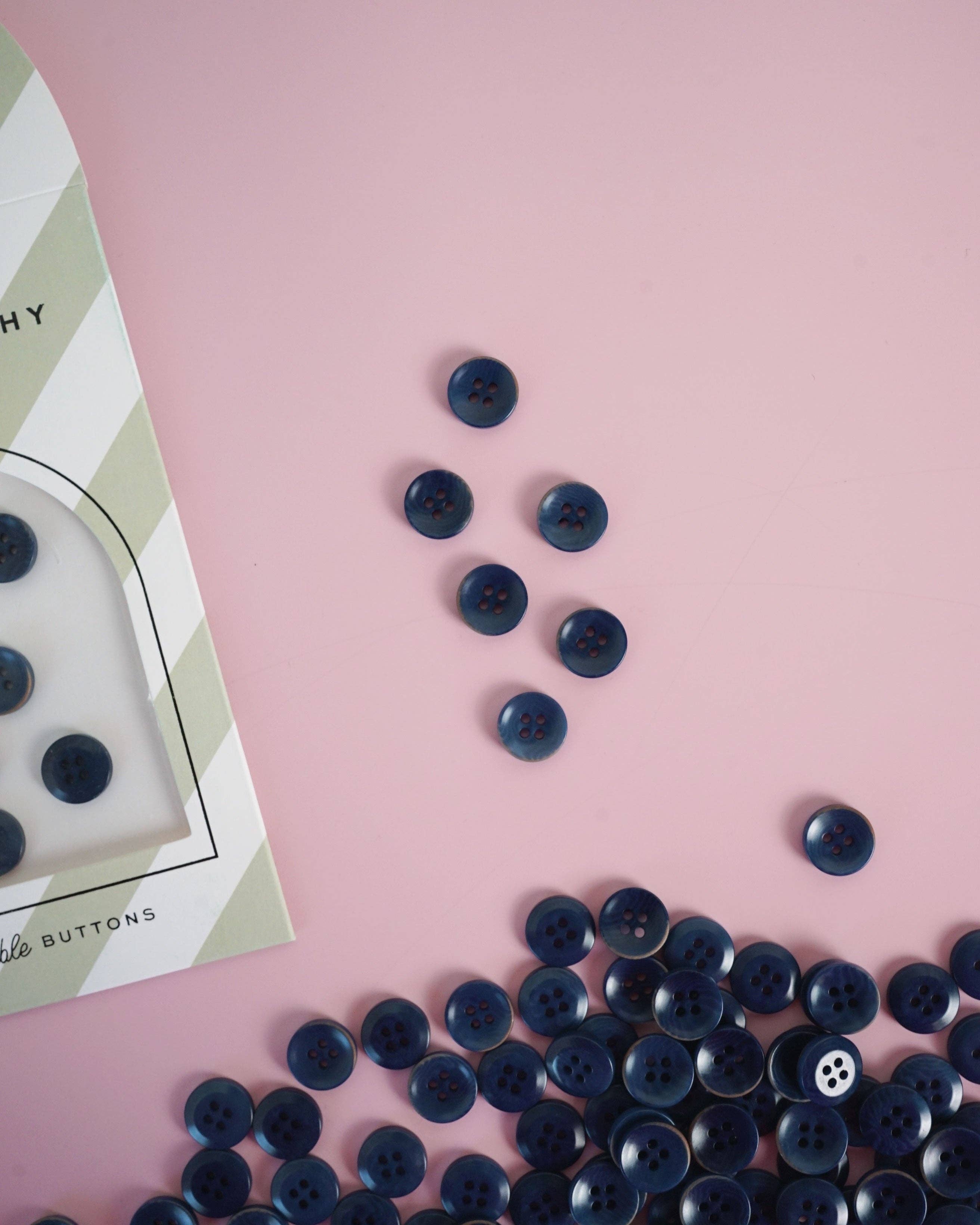 Midnight 1/2" Corozo Buttons