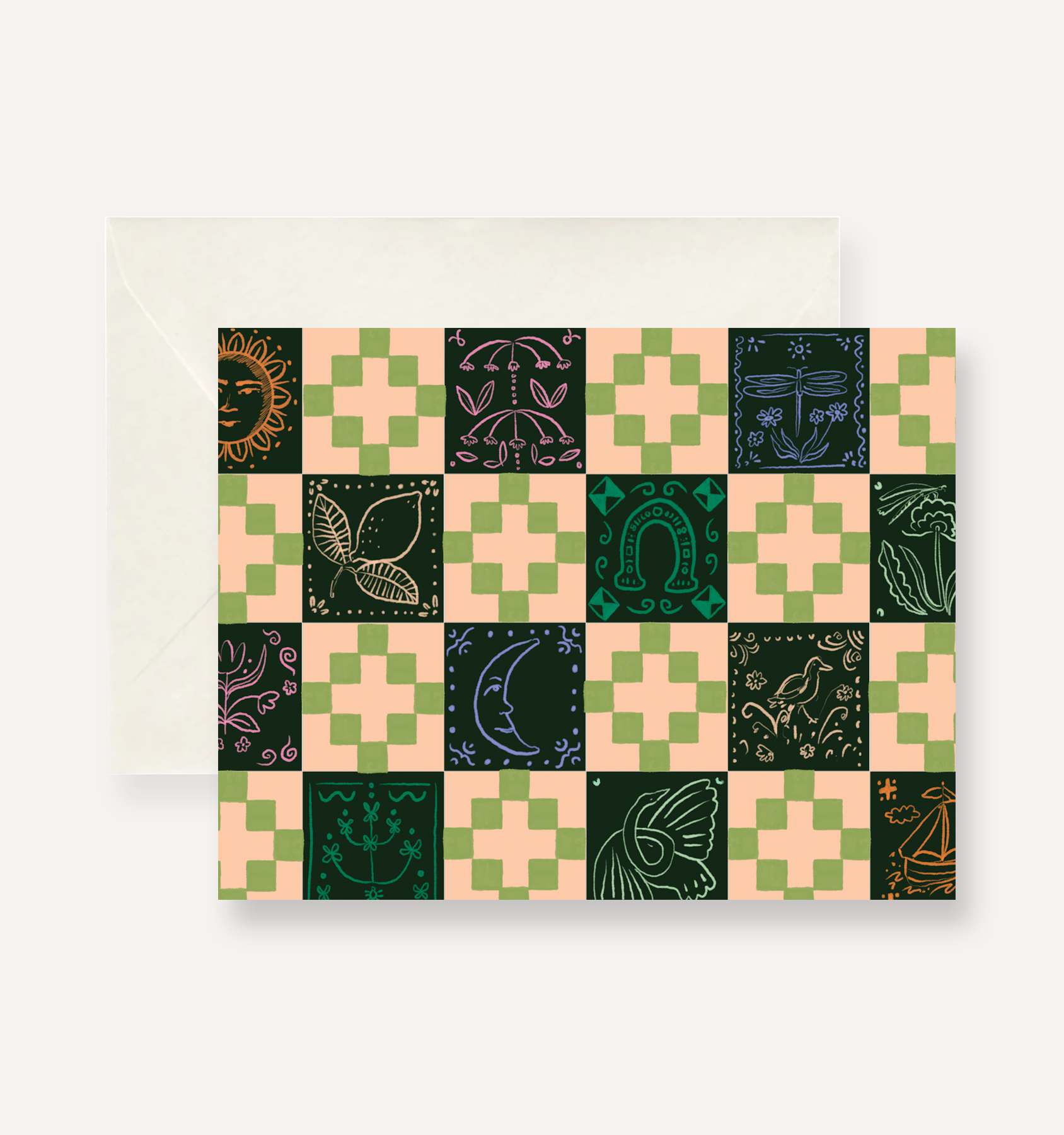 Quilt Pattern Greeting Card