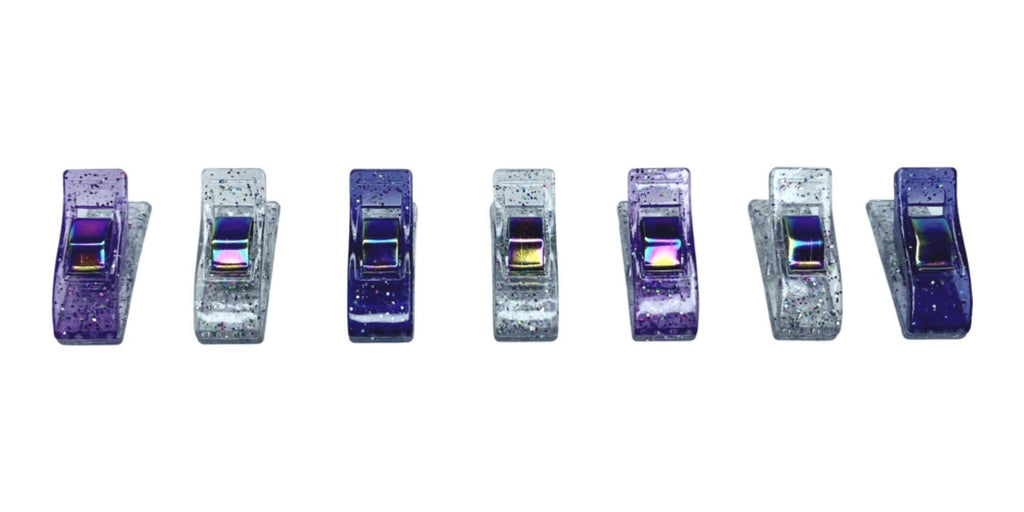 Mixed Glitter Clips - Pack of 50