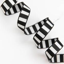Webbing Bold Stripe in Black/White 1” [SSCWEB 12]