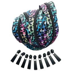 Rainbow Leopard Print Zipper Pack - 3yds