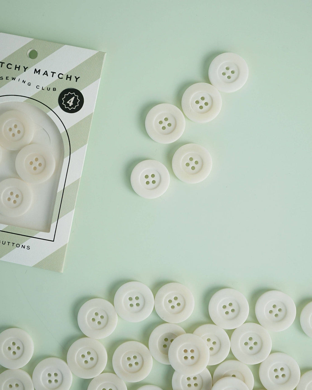 Milk 1" Corozo Buttons