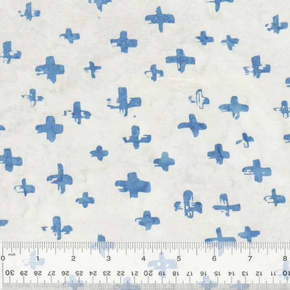 Batik - Indigo Batiks Vol. 2, Crosses / White