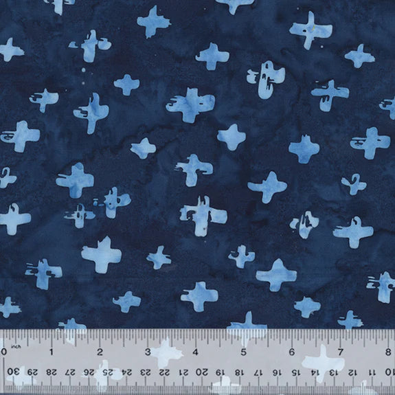 Batik - Indigo Batiks Vol. 2, Crosses / Navy