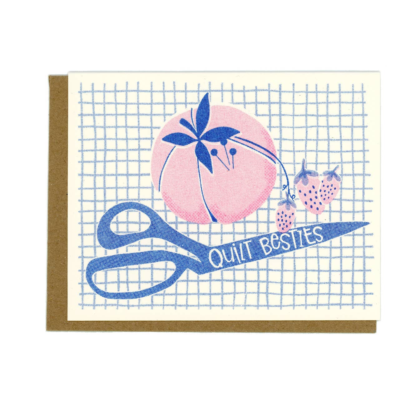 Quilt Besties Risograph Card 