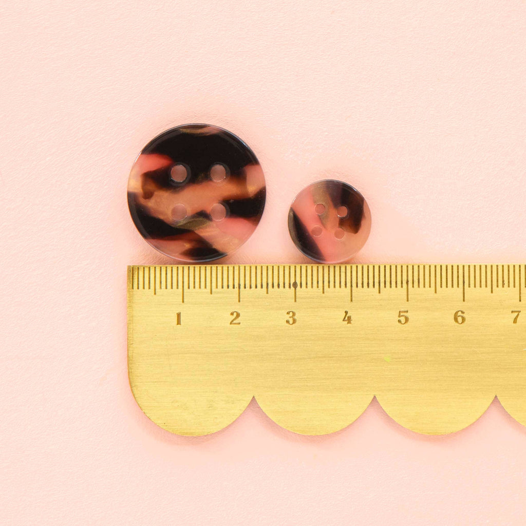 Buttons - Tortoise Shell Large 1"