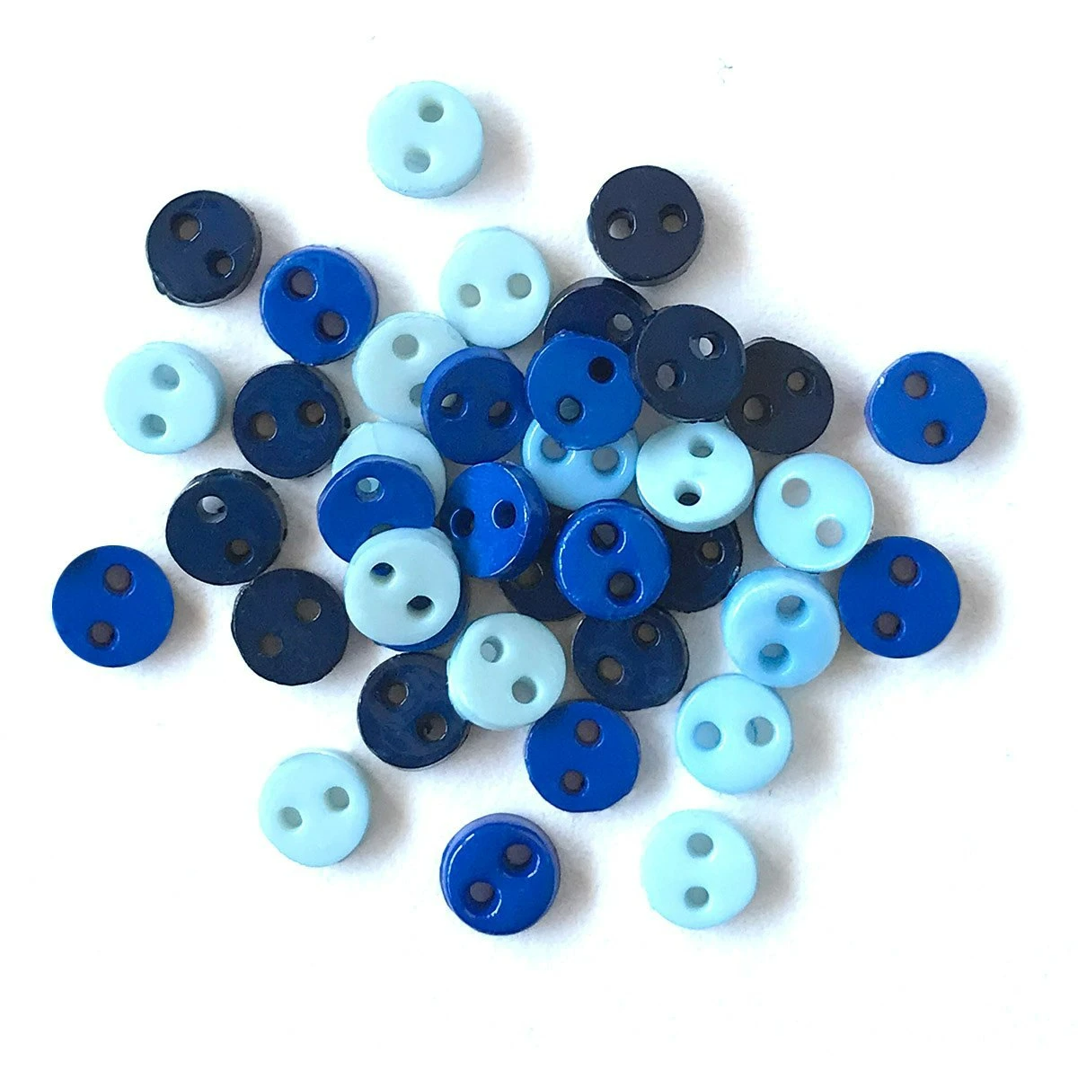 Tiny Buttons - Denim