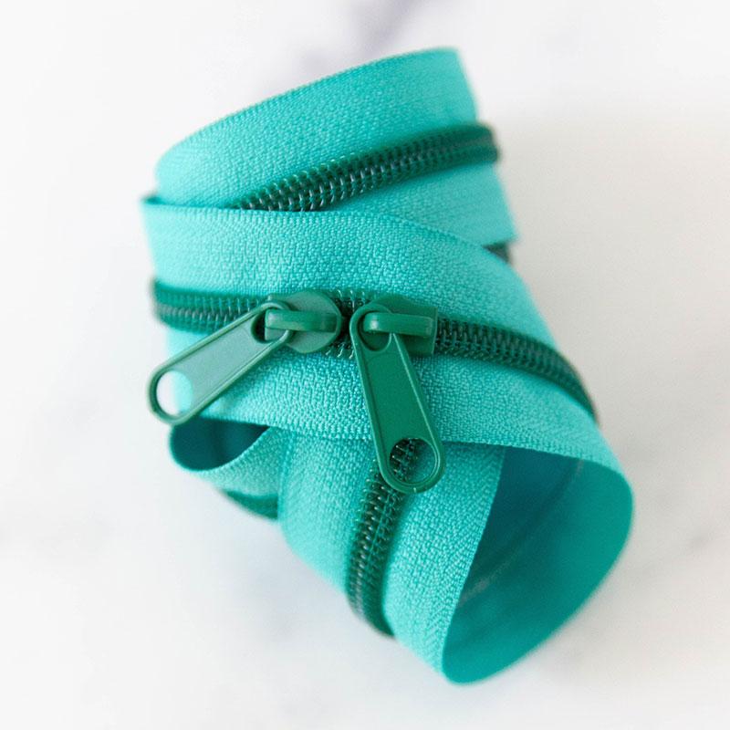 30" Zipper - Turquoise